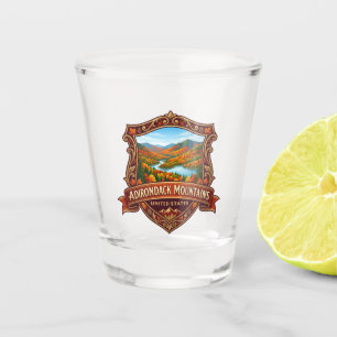 Adirondack Mountains New York Shot Glass