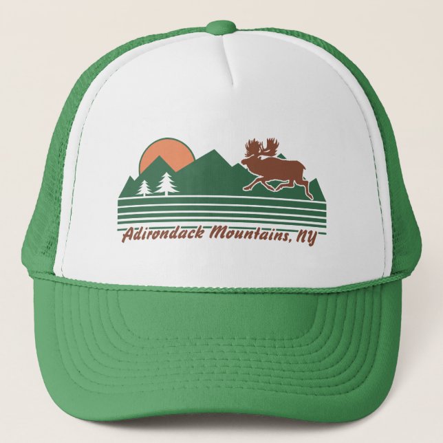 Adirondack Mountains NY Trucker Hat (Front)