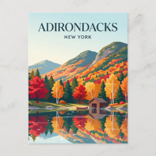 Adirondack Mountains USA Postcard