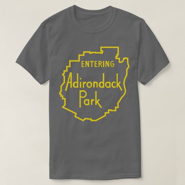 Adirondack Park Sign T-Shirt (Design Front)