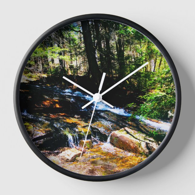 Adirondack Waterfall Alarm CLock (Front)