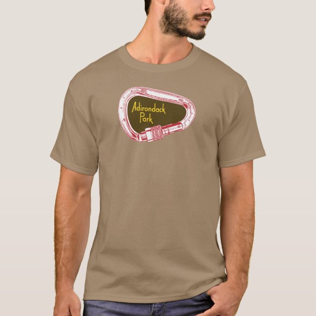 Adirondacks Climbing Carabiner T-Shirt (Front)
