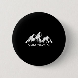 Adirondacks Cool Adirondacks New York Mountain G  6 Cm Round Badge