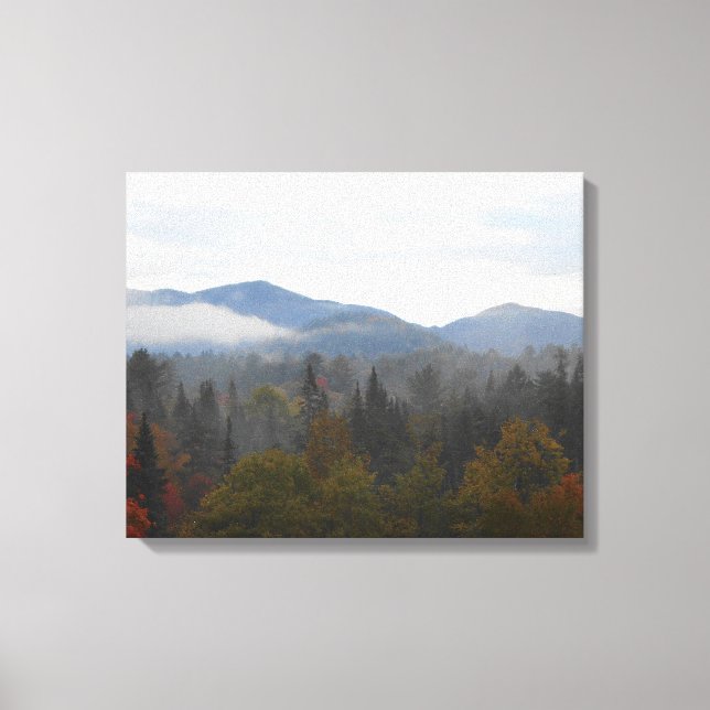 Adirondacks High Peaks Mountains Autumn Canvas Print (Front)
