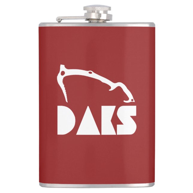Adirondacks Ice Climbing Hip Flask (Front)