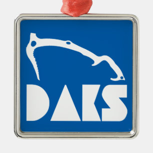 Adirondacks Ice Climbing Metal Tree Decoration