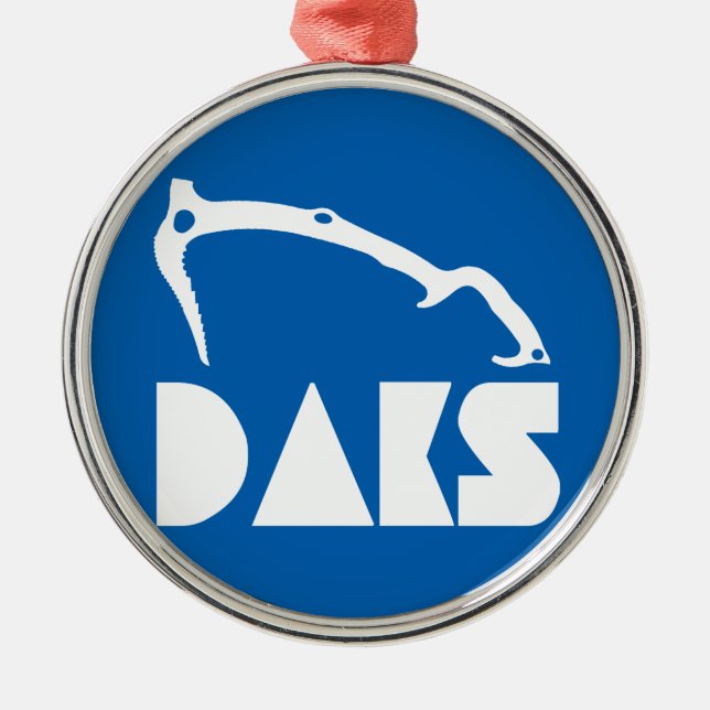 Adirondacks Ice Climbing Metal Tree Decoration (Front)