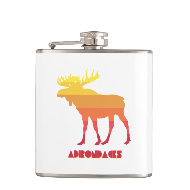 Adirondacks Moose Hip Flask (Front)
