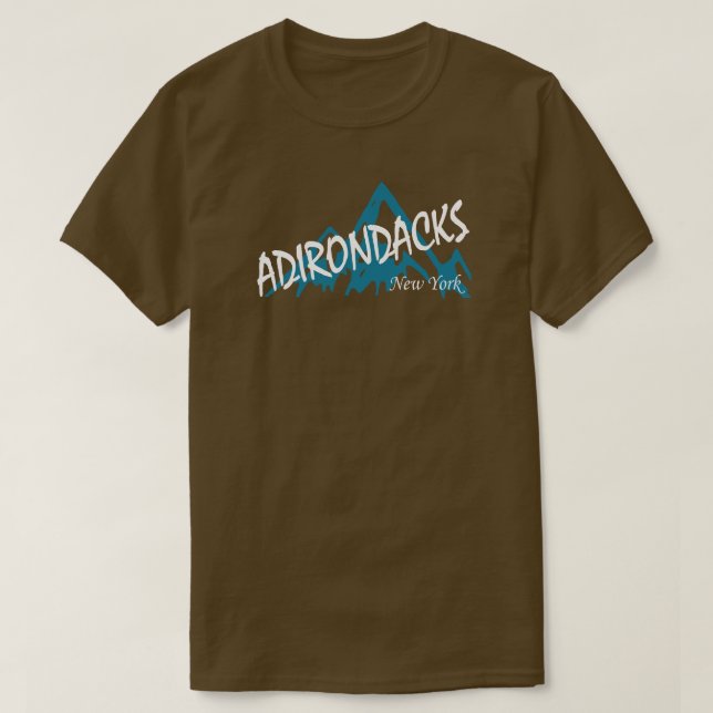 Adirondacks New York Mountains T-Shirt (Design Front)