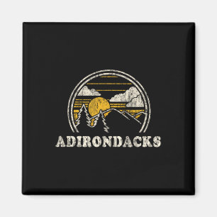 Adirondacks New York Ny T Shirt Vintage Hiking Mou Magnet