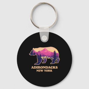 Adirondacks New York Ny Vintage Mountains Hiking S Key Ring