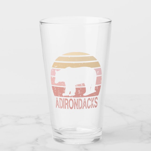 Adirondacks Retro Bear Glass (Front)