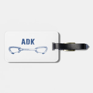 Adirondacks Rock Climbing Quickdraw Luggage Tag