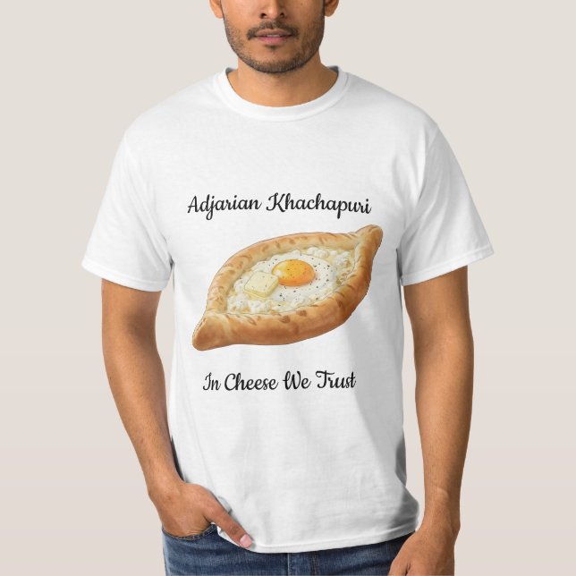 Adjarian Khachapuri T-Shirt – Georgian Food Shirt (Front)