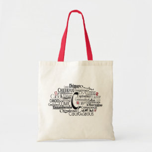 Adjective Word Cloud beginning with letter C Tote Bag