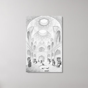 Adji Seid Hussein Bazaar, in Kashan, from 'Voyage Canvas Print