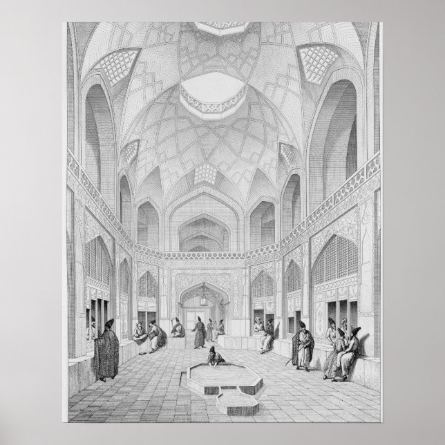 Adji Seid Hussein Bazaar, in Kashan, from 'Voyage Poster (Front)