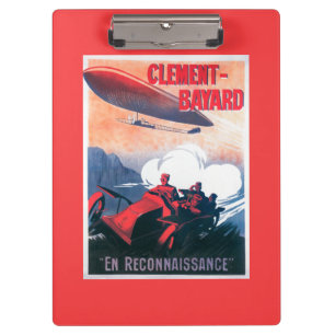 Adjudant Vincenot WWI Airship Promotional Poster Clipboard