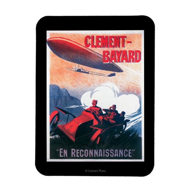 Adjudant Vincenot WWI Airship Promotional Poster Magnet (Vertical)