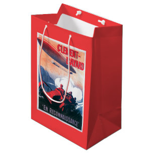 Adjudant Vincenot WWI Airship Promotional Poster Medium Gift Bag