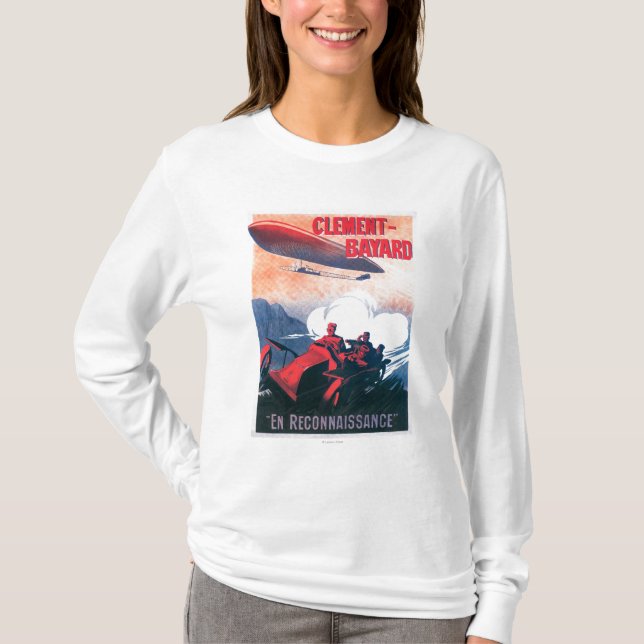 Adjudant Vincenot WWI Airship Promotional Poster T-Shirt (Front)