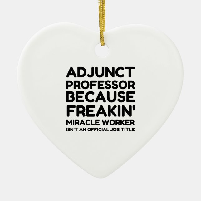 ADJUNCT PROFESSOR CERAMIC TREE DECORATION (Front)