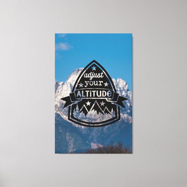 Adjust Your Altitude Canvas Print (Front)