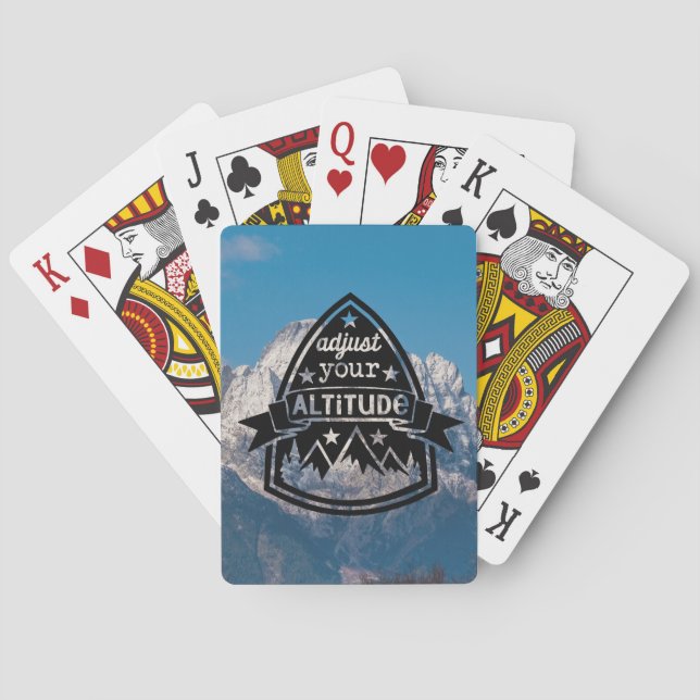 Adjust Your Altitude Playing Cards (Back)