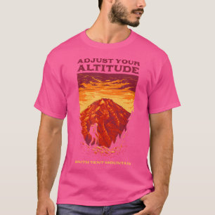 Adjust Your Altitude South Tent Mountain Hiking Ut T-Shirt