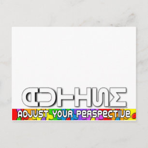 Adjust Your Perspective Postcard