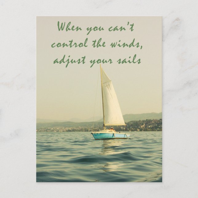 Adjust your sails postcard (Front)