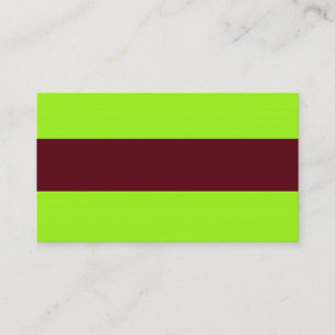 ADJUSTABLE chartreuse & Brown Business Card