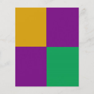 ADJUSTABLE Mardi Gras Green & Purple Flyer