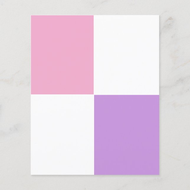 ADJUSTABLE Pink, White & Lavender Flyer (Back)
