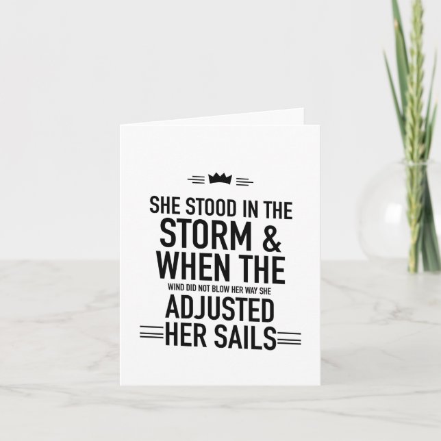 Adjusted her sail blac card (Front)