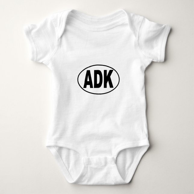 ADK Euro Oval Baby Bodysuit (Front)