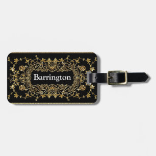 Adlamchella Elegant Floral Luggage Tag