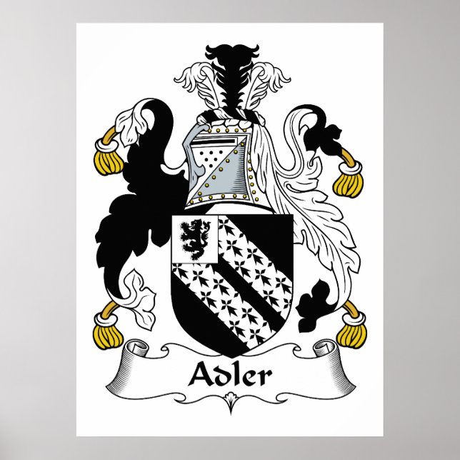 Adler Family Crest Poster (Front)