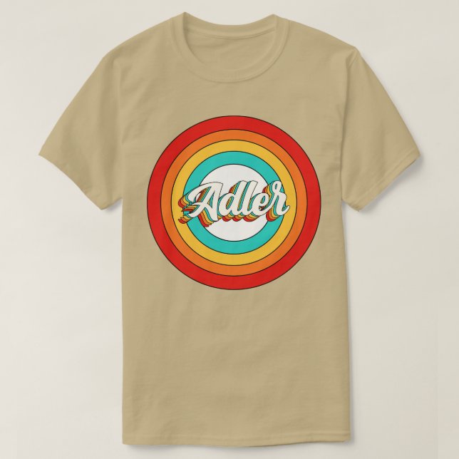 Adler Name Shirt Vintage Adler Circle (Design Front)