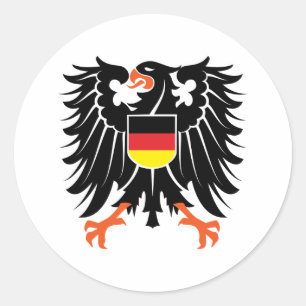 Adler Wappen Germany eagle crest Germany Classic Round Sticker