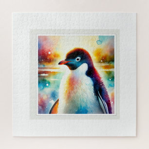 Adlie Penguin 210624AREF105 - Watercolor Jigsaw Puzzle