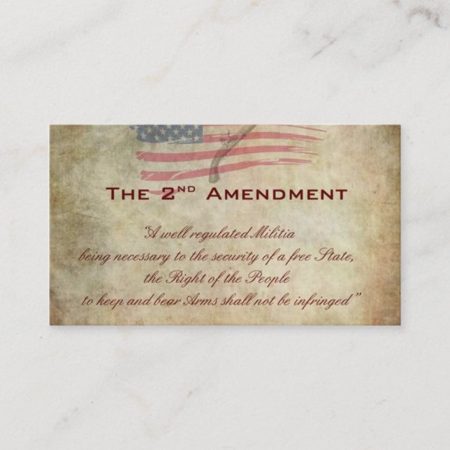Admendment 2 ffl Dealer Business card (Front)