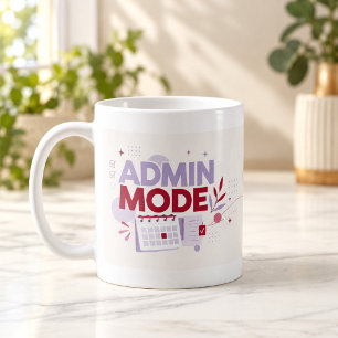 Admin Mode Office Typography Mug