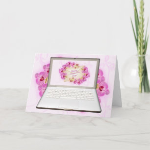 Admin Pro Day Orchids Computer Card