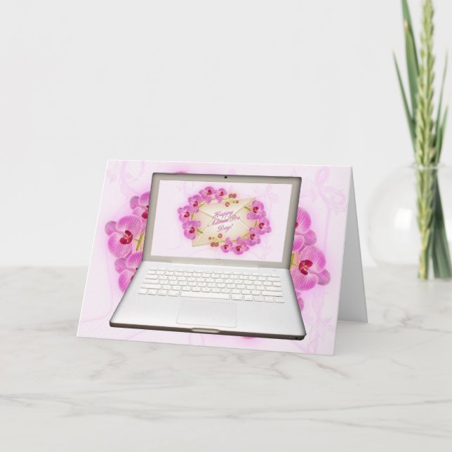 Admin Pro Day Orchids Computer Card (Front)