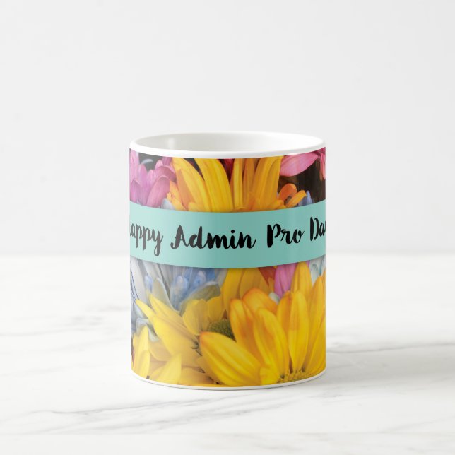 Admin Pro Day Thanks Gerbera Daisies Coffee Mug (Center)