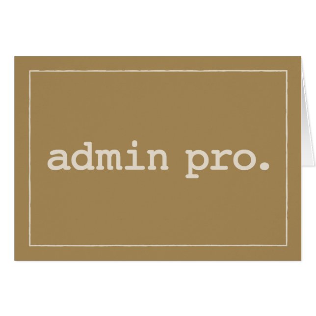 Admin Pro Definition on Admin Pro Day (Front Horizontal)