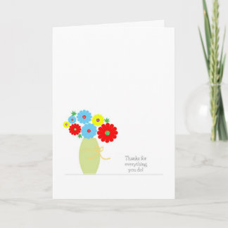 Admin Professionals Day Card, Colourful flowers Card