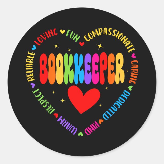 Admin squad school assistant principal school classic round sticker (Front)