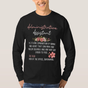 Administrative Assistant Admin Office Assistant S T-Shirt